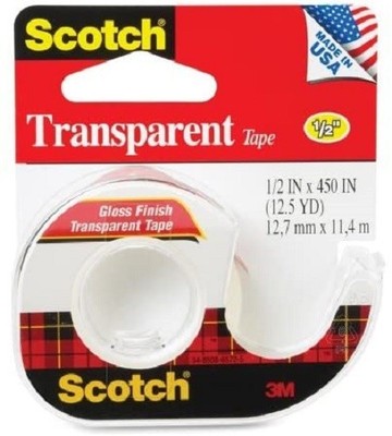 Scotch Transparent Tape 144 1/2 in x 450 in - 1EA