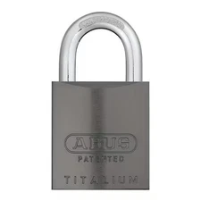 Abus 83Al-Ic/40 Titanium Padlock, Coreless, Long Shackle, Rectangular Aluminum