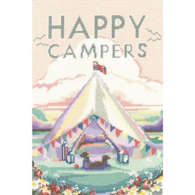 Bothy Threads counted cross stitch kit ''Vintage Camping'', XBET1, 23x33cm, DIY