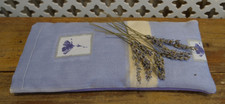 Lavender Eye Pillow Handmade With Real Lavender Buds 8.5 x 4 inches Purple Cover