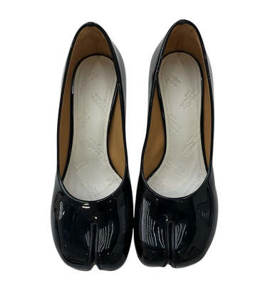 Maison Margiela Tabi Pumps Size 36 Black Patent Leather with Box