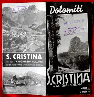 3428 Reise Prospekt Dolomiten S. Cristina val Gardena Dolomiti - Bild 1 von 2