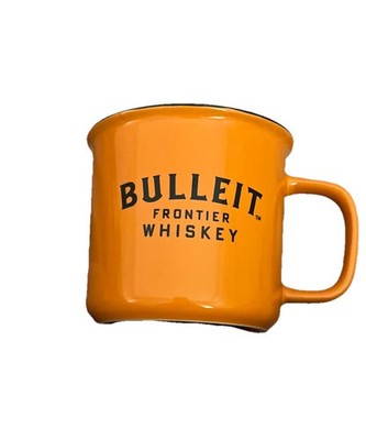 Bulleit Bourbon Orange Frontier Whiskey Ceramic Coffee Cup Mug New.      r3 d4