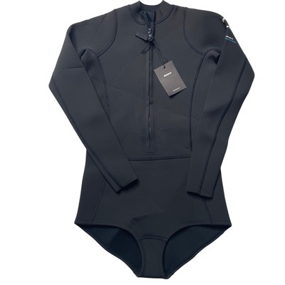 NWT Finisterre Nieuwland Yulex Swimsuit Black Long Sleeve UK 12/ US 8 