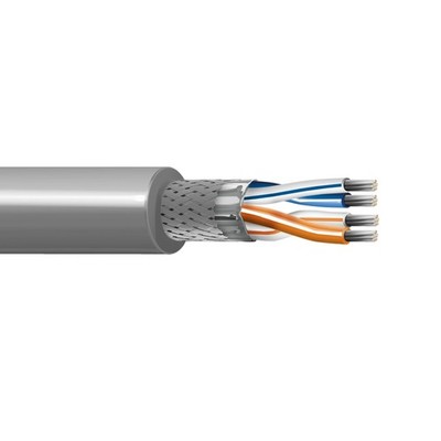 100' Belden 9842 24 AWG 2 Pair Shielded RS-485 Computer Cable PVC Jacket 300V