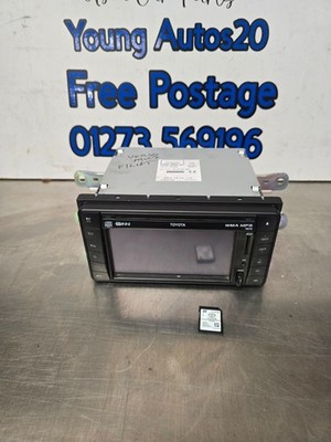 TOYOTA COROLLA VERSO MK2 AVENSIS MK3 IQ SAT NAV CD RADIO HEAD UNIT WITH SD CARD