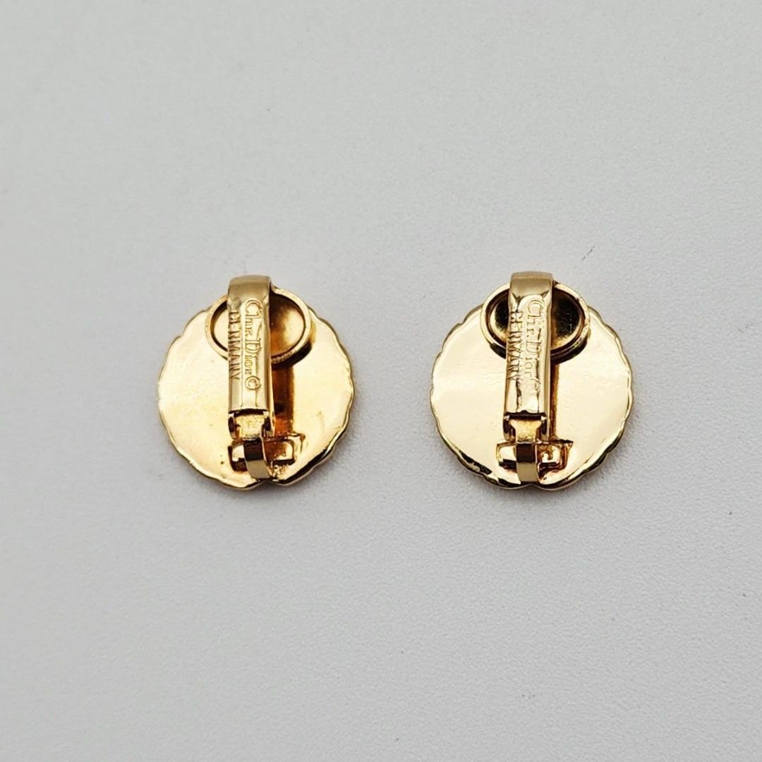 Christian Dior Necklace And Earrings Set Gold Women's From Japan Authentic thumbnail 10