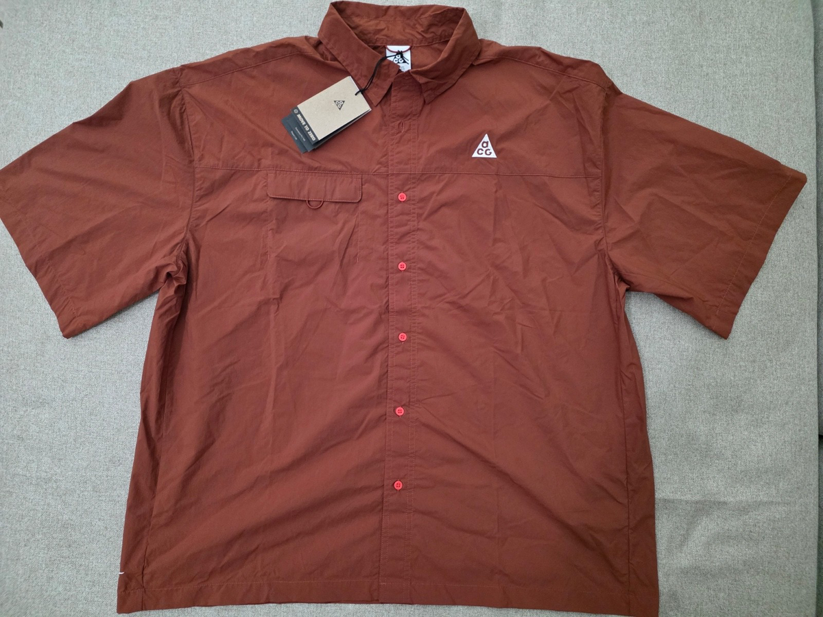 Nike ACG Orb Weaver UV Repel Short Sleeve Shirt Mens Size Small (S