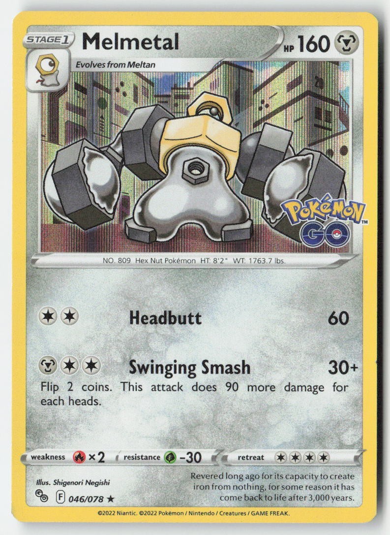 Melmetal 046/78 Holo Rare MP Holo - Pokémon GO