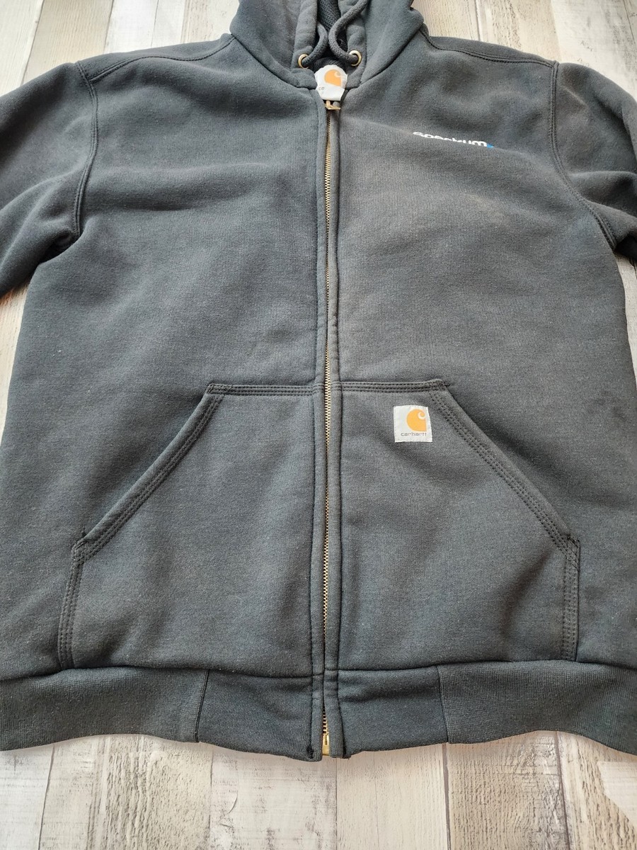 Carhartt Rain Defender Spectrum Faded Black Full Zip Hoodie Men's