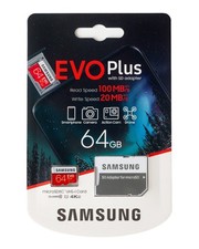 Samsung EVO PLUS 64GB micro SDXC UHS-I 100MB/s SHIPS FAST FROM CALIFORNIA, USA