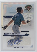 2025 Panini Prospect Edition Silver Prizm Signatures Nicky Becker #51 Auto