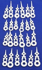 Cuckoo Clock Hand Assortment 12 Sets White Color for 60 to 90 mm Dials Regula