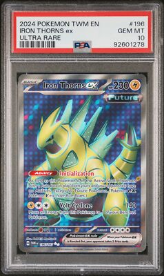 PSA 10 Iron Thorns Ex Ultra Rare #196 2024 Pokemon TWM