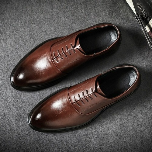 Men Formal Leather Oxford Shoe Italian 