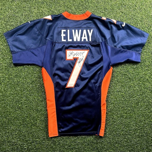 1997 Nike NFL Team Issued Jersey Denver Broncos John Elway Autograph Goldin PSA