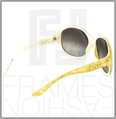 CHRISTIAN DIOR Glossy Gold Leaf 1G Oversized Ivory GLOSSY1