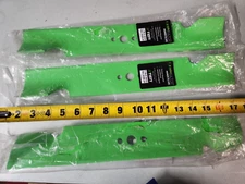 (3 Pack) 8TEN C-BLD-0025 16-1/8" Length 5/8" Center Hole Diameter Mower Blades