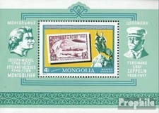 Mongolie Bloc 51 neuf avec gomme originale 1977 Histoire ballons + dirigeables