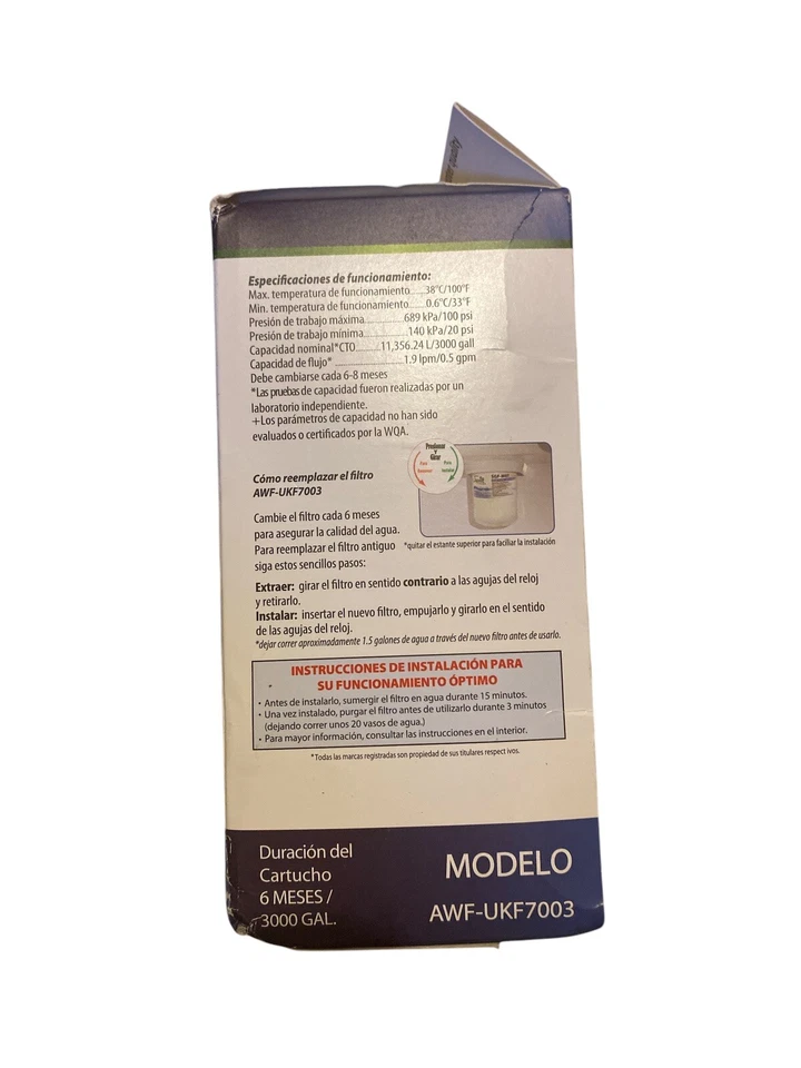 Aquarius Replacement Refrigerator Filter for Maytag Model AWF-UKF7003 - Image 3 of 4