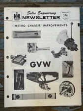 Vintage Original 1965 IH International Harvester Metro Chassis Improvements