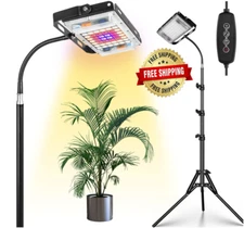 Luz de crecimiento para plantas con soporte, espectro completo de , One Head NEW