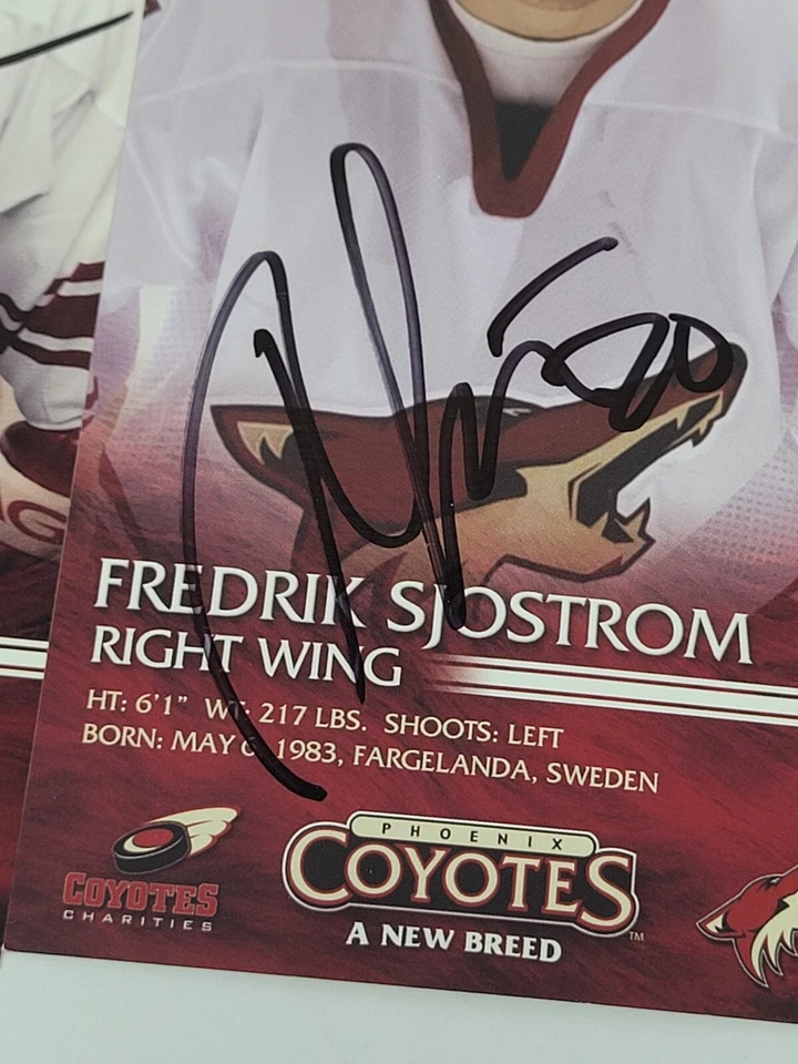 Lot 4 Phoenix Coyotes Signed Player Photos David Tanabe Tyson Nash Mike Johnson - Image 4 of 4