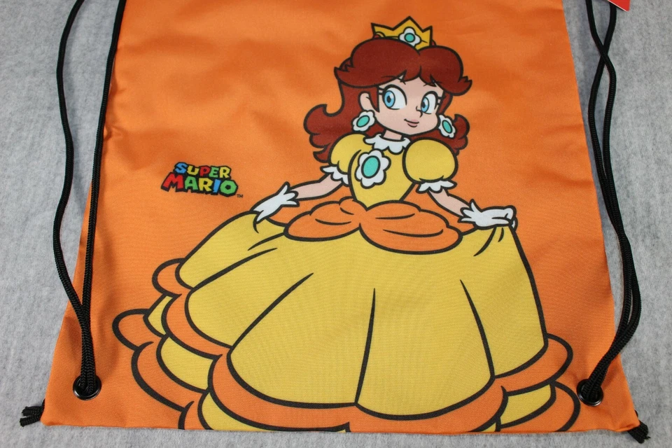 NINTENDO SUPER MARIO Daisy Bag Orange Drawstring Gym Travel Swimming New 2020 - Bild 4 von 4