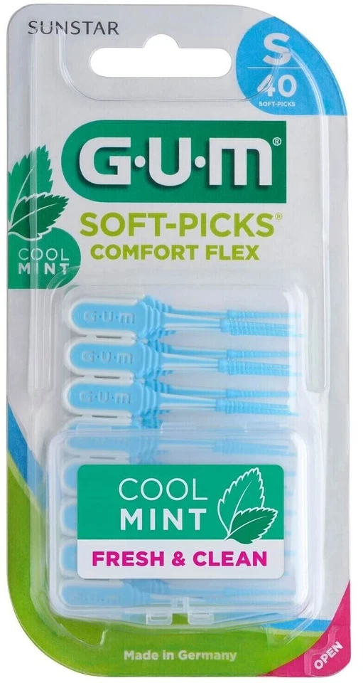 GUM G.U.M Soft-Picks Comfort Flex Cool Mint Small (40 Stk.)