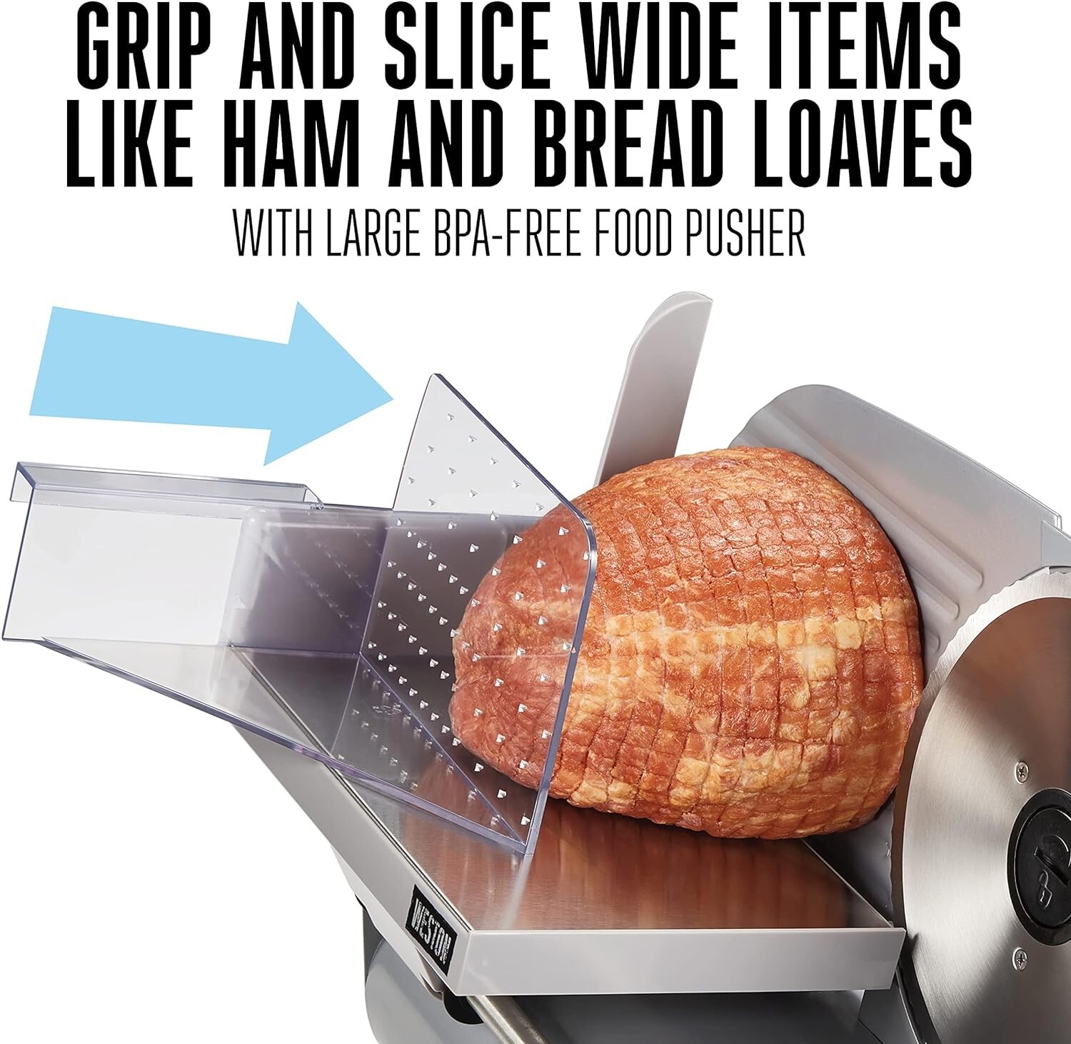 Effortless Food Slicing Machine - 7.5" Blade for Precision Thickness Control