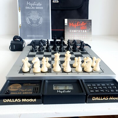 MEPHISTO Dallas 68000 Chess rare Strong  Electronic Chess Schachcomputer modular