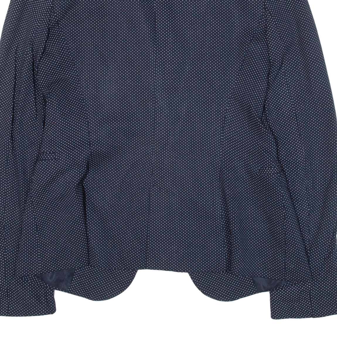 ZARA Basic Womens Blazer Jacket Blue Viscose Polk… - image 6