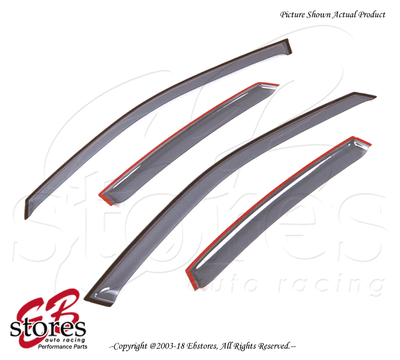 Ash Grey Outsde Mount JDM Vent Vsors Deflector 4pcs For Hyunda