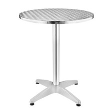 Bolero Steel and Aluminium Round Bistro Table 800mm - U426