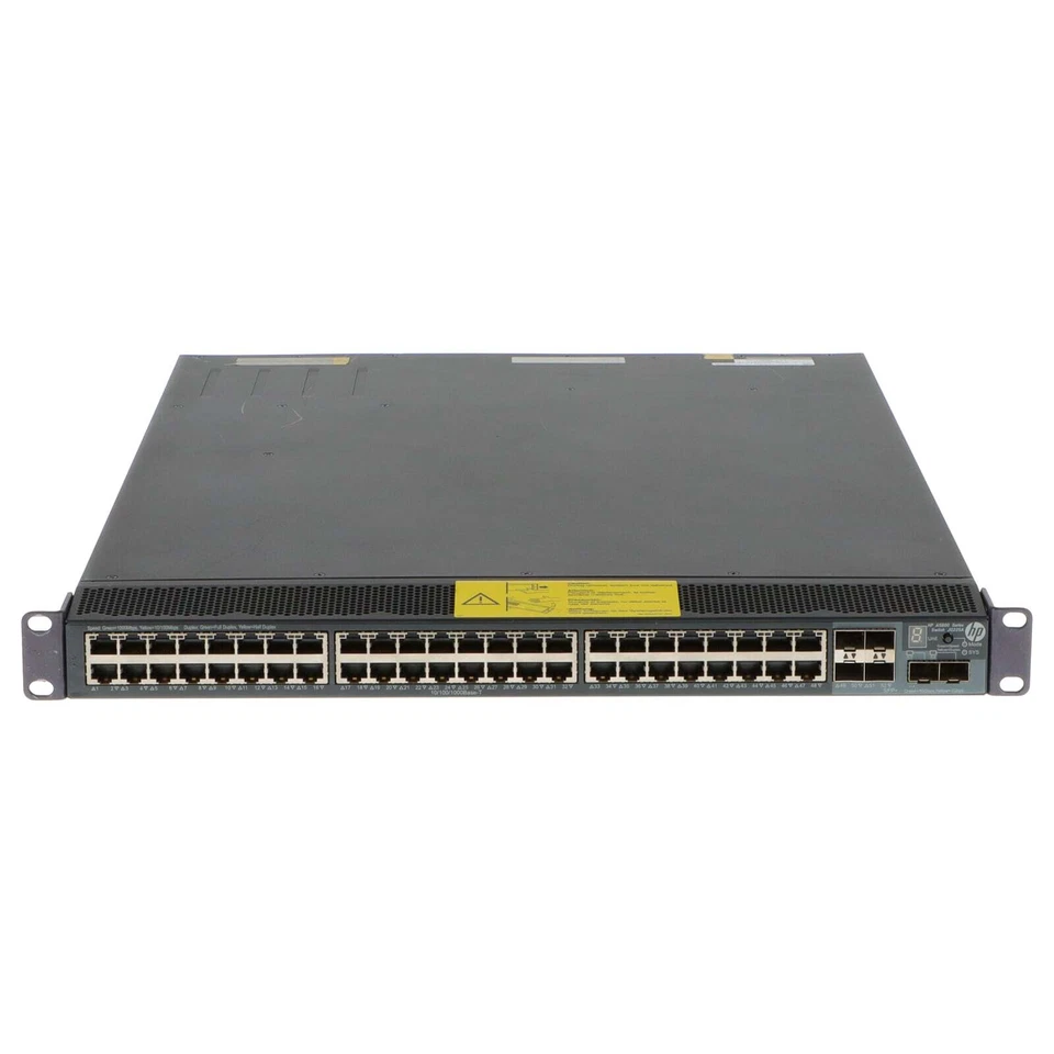 HPE Switch 5800AF-48G 48x 1GbE + 6x SFP+ 10GbE Front-to-Back - JG225A