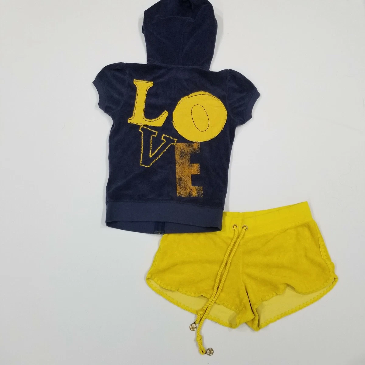 Vintage Juicy Couture Tracksuit Matching Set Jacket Shorts Medium