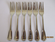 WMF AUGSBURGER FADEN SET 6 STÜCK KUCHENGABEL EDELSTAHL POLIERT