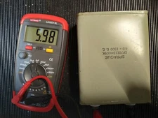 NOS 2x 6.0 uF Sprague 1500Vdc Paper Oil Capacitor mfd made USA x 845 211 amplifier