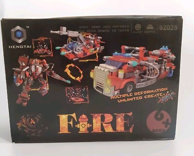 Hengtai Fire Building Blocks Toy Multiple Formations Open Box But New In Package