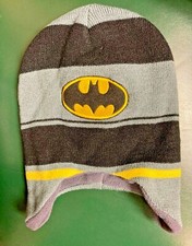 DC Comics Batman Child's Knitted Ear Flap Beanie New