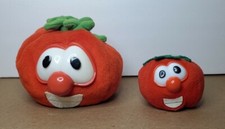 Lot Of 2 Big Idea VeggieTales "Bob The Tomato" Plush And Finger Puppet