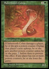 MTG Magic the Gathering Sabertooth Cobra (238/351) Mirage LP