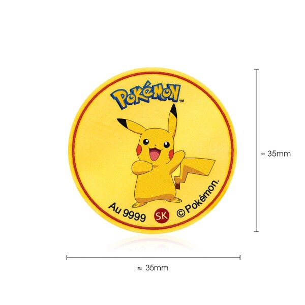 Pokémon 999 Pure Gold Coin Chinese Lunar New Year Red Packet Pikachu Charmander | eBay