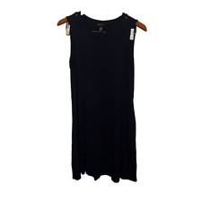 AB Studio Dress Tshirt/shift Navy Blue Large Women's Soft Casual  Sleeveless