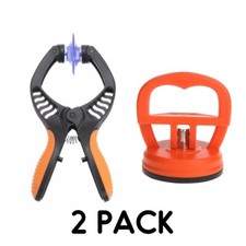 2PC LCD Screen Opening tool Pliers Cell Phone Repair Suction Cup for cell mobile