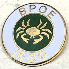 E258    B.P.O.E.  - ELKS   LAPEL  PIN ,   CRESCENT CITY,  CA.