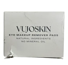 Vujoskin Eye Makeup Remover Pads - All Natural - Gentle & Effective - 50 pads