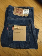 NEW OLD STOCK LEVI'S BOYS 565 RED TAB JEANS SZ.10 25" X 25"LOOSE FIT STRAIGHT...