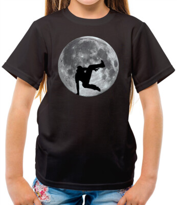 Free Running Moon - Kinder T-Shirt - Free Runner - Free Run - Space - Freerun