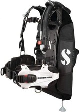 Scubapro Hydros Pro Men's BCD with Balanced Inflator - White Medium
